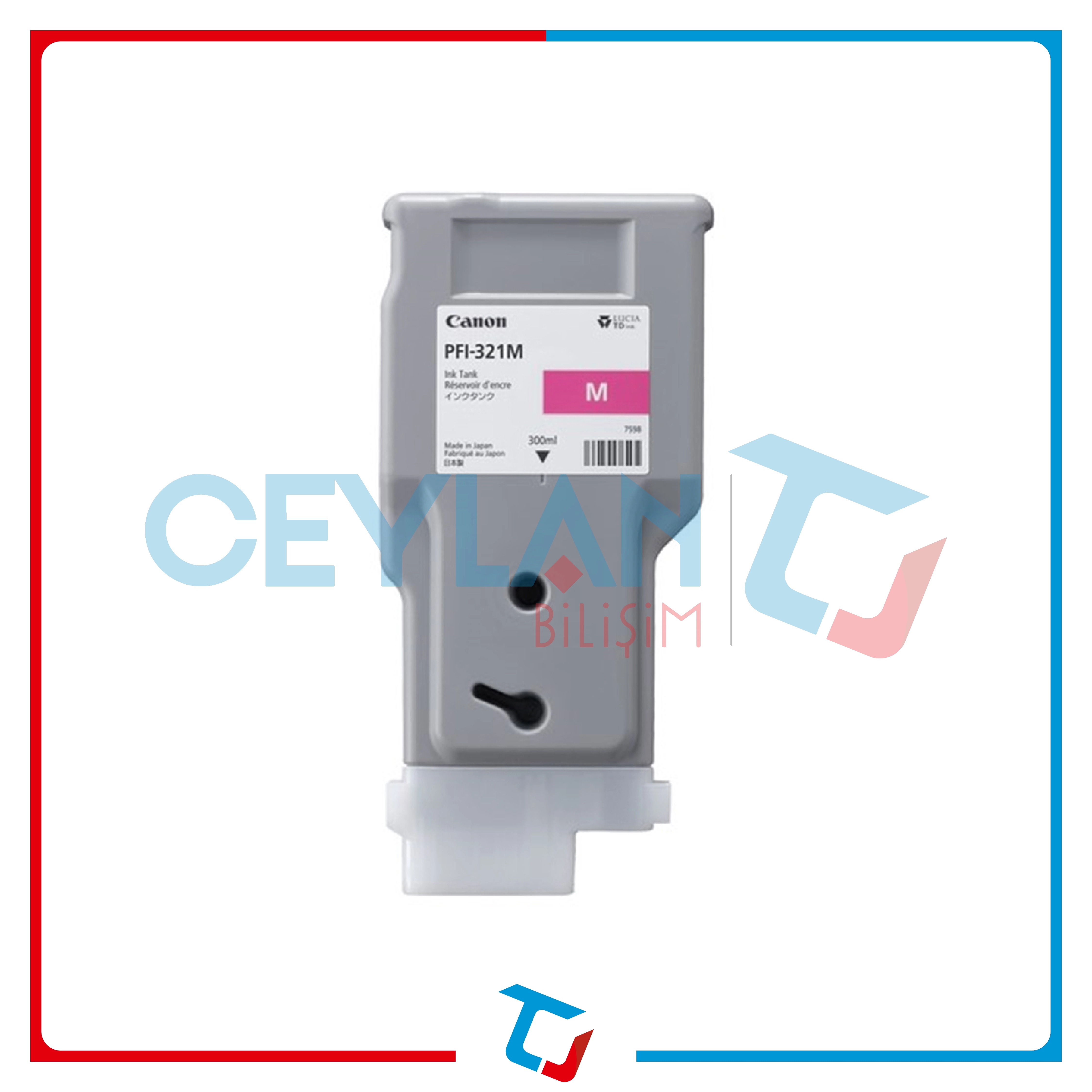 Canon PFI-321 Kırmızı Kartuş 