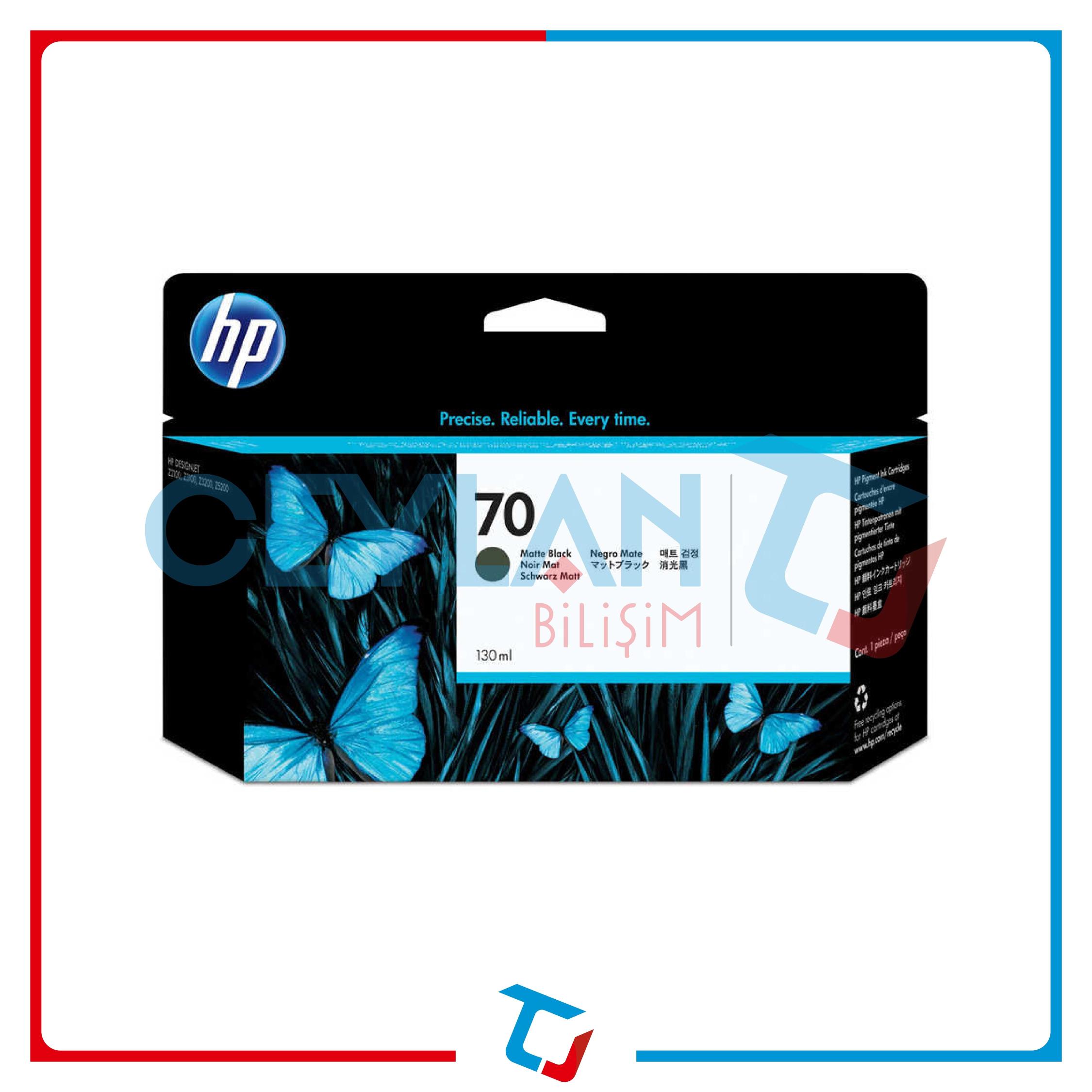 HP 70 MAT SİYAH (MATTE BLACK) KARTUŞ C9448A