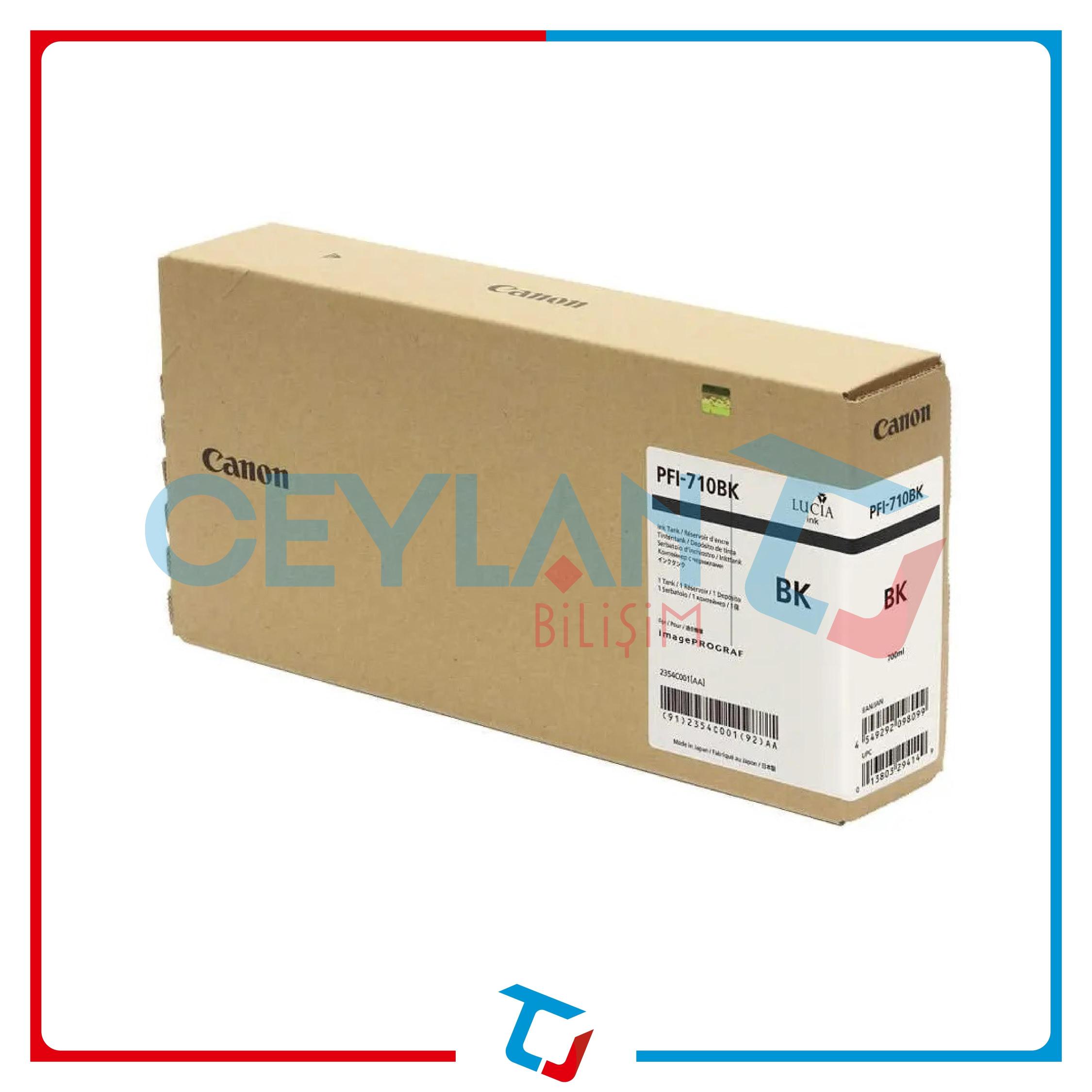 CANON  PFI-710BK BLACK (SİYAH) KARTUŞ  2354C001