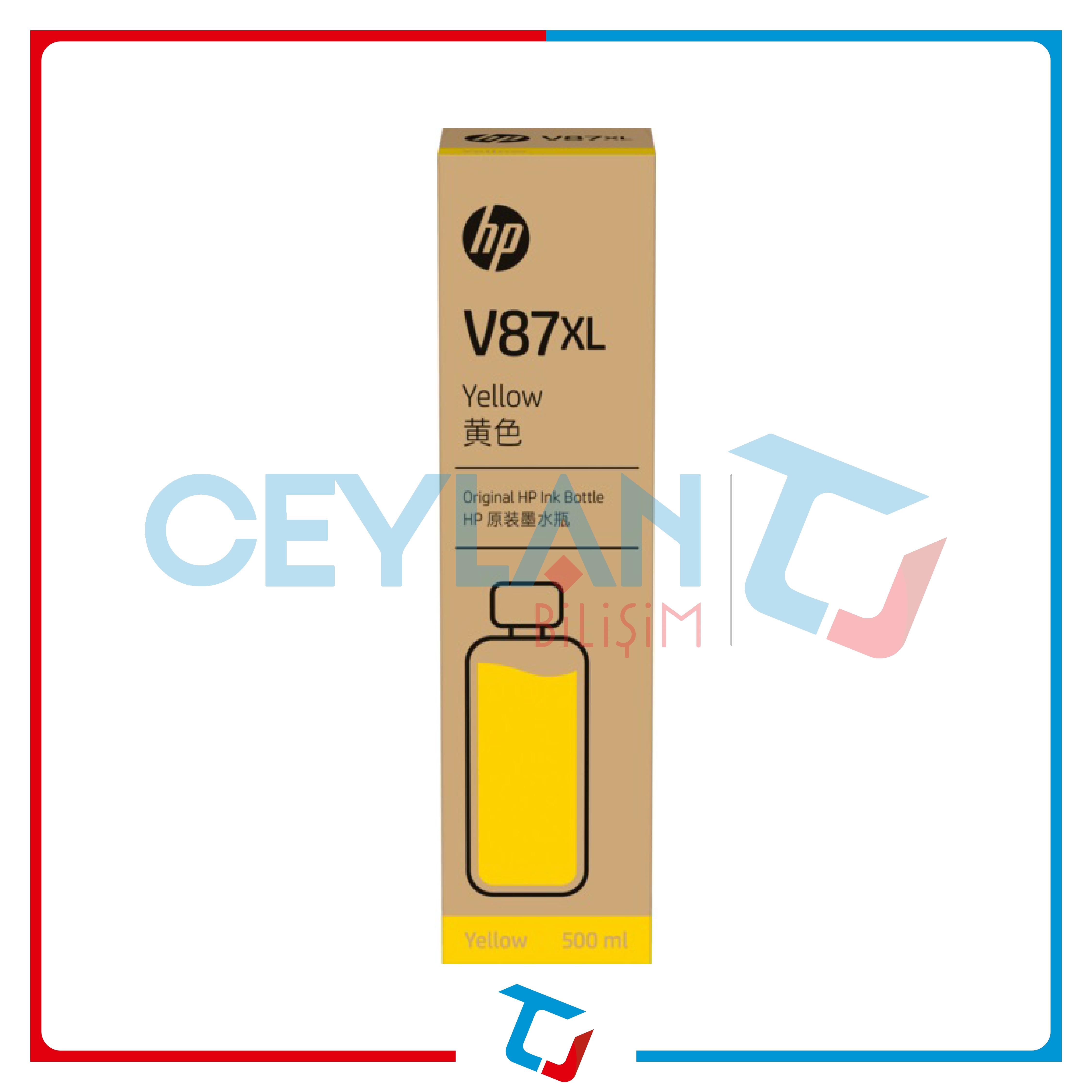 HP V87XL 500ml Yellow Bottled