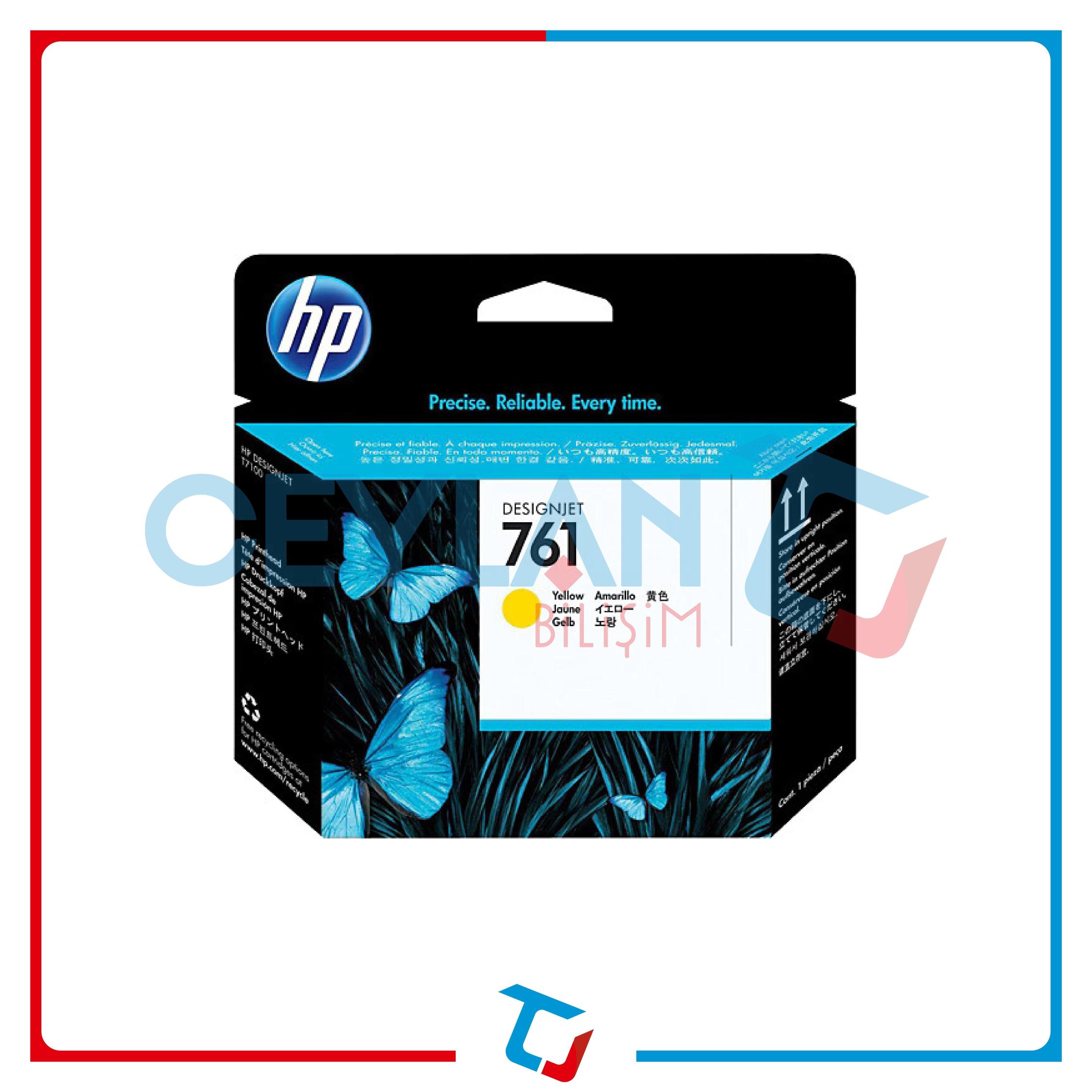 HP 761 SARI (YELLOW) BASKI KAFASI CH645A