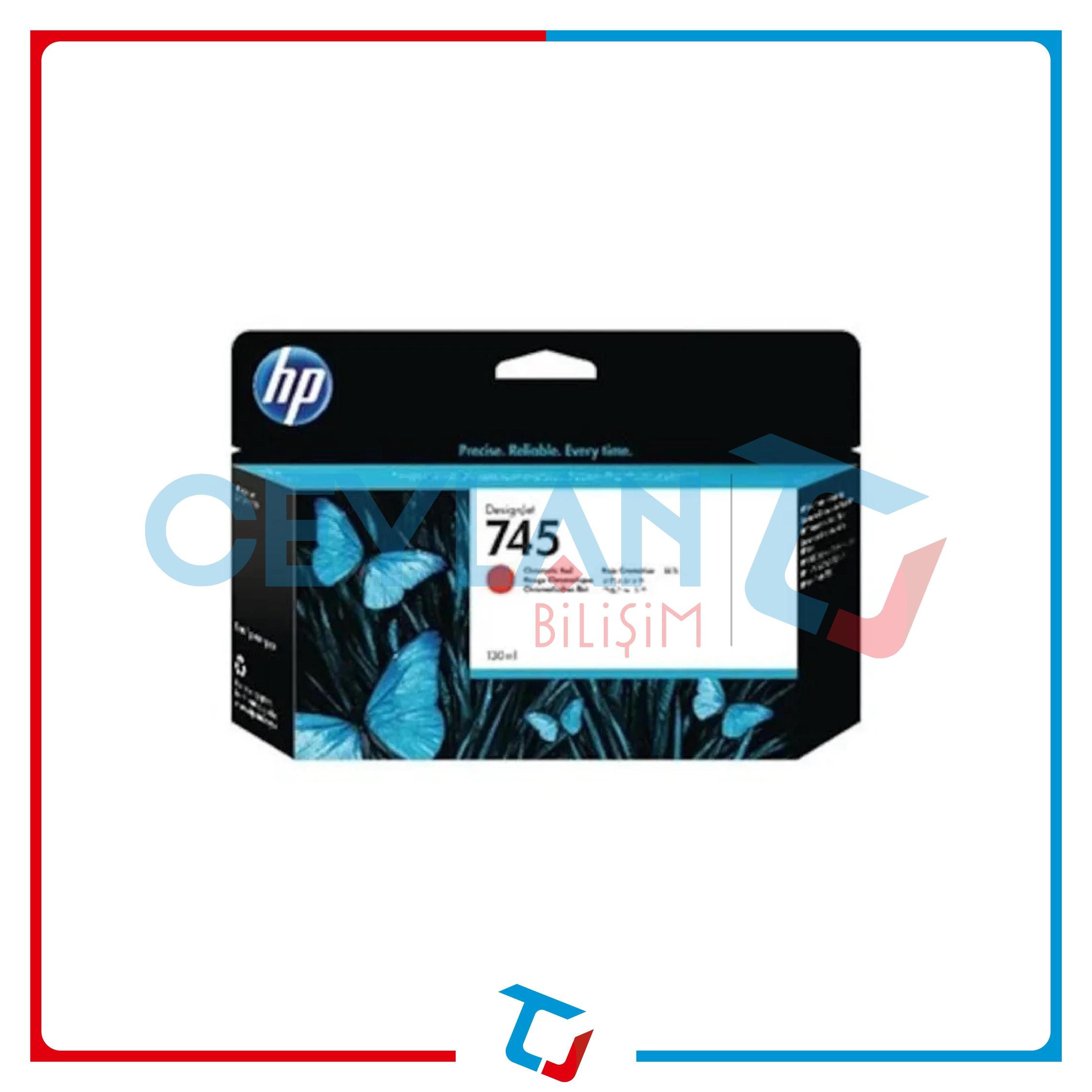 HP 745 KROMATİK KIRMIZI (CROMATİC RED) KARTUŞ F9K00A