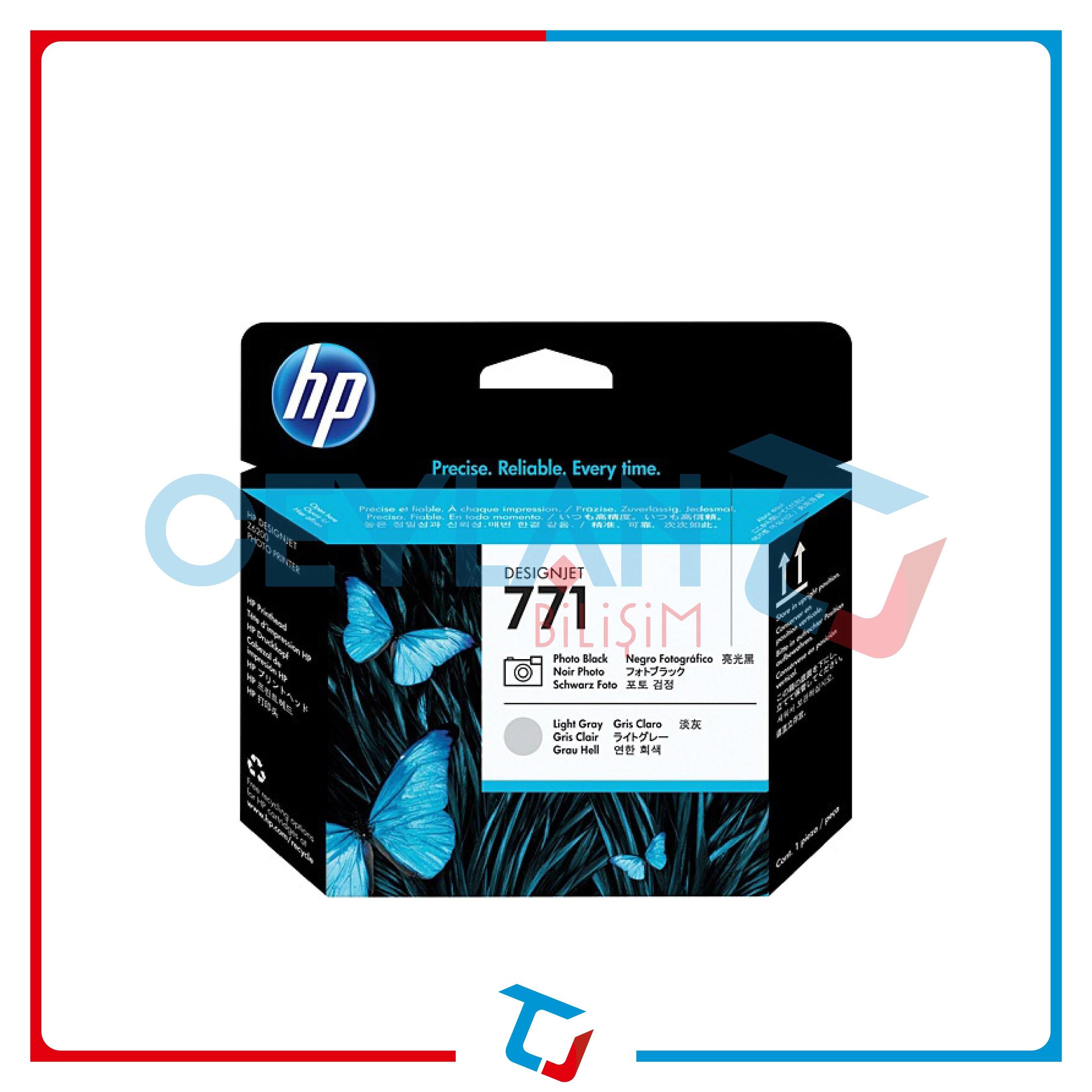 HP 771 FOTO SİYAH - AÇIK GRİ (PHOTO BLACK - LİGHT GREY) BASKI KAFASI CE020A