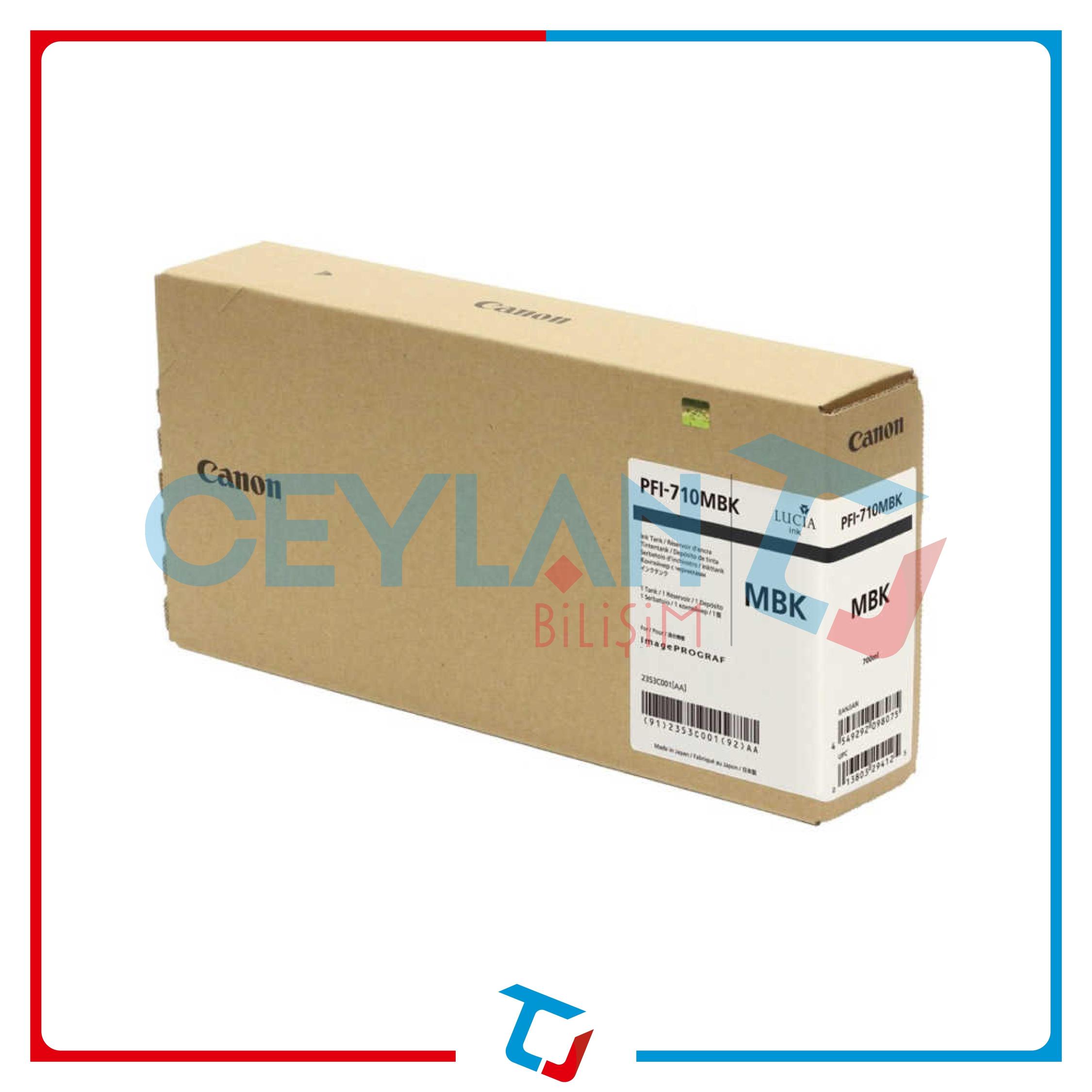 CANON  PFI-710MBK MATTE BLACK (MAT SİYAH) KARTUŞ  2353C001