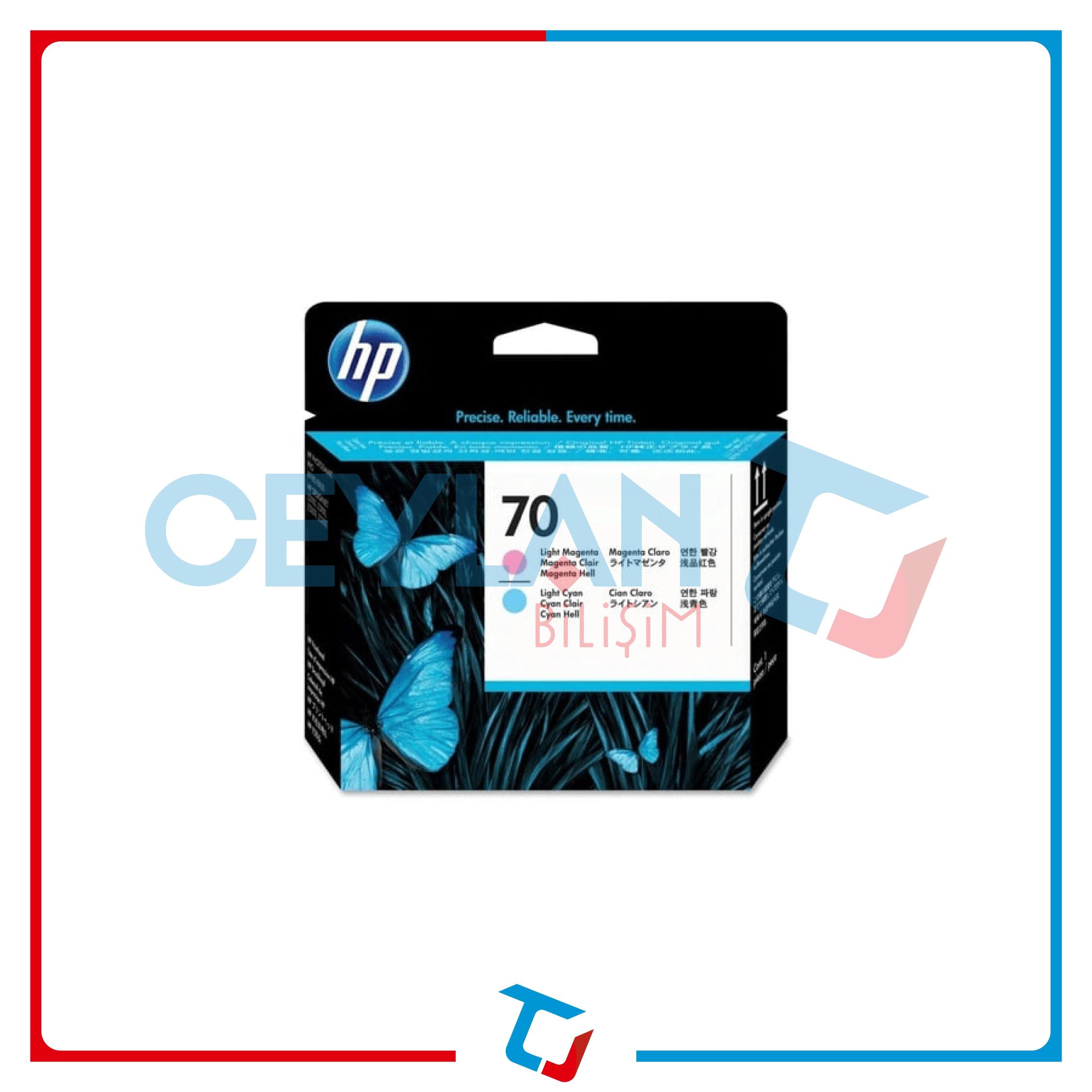 HP 70 AÇIK KIRMIZI - AÇIK MAVİ (L.MAGENTA - L.CYAN) BASKI KAFASI C9405A