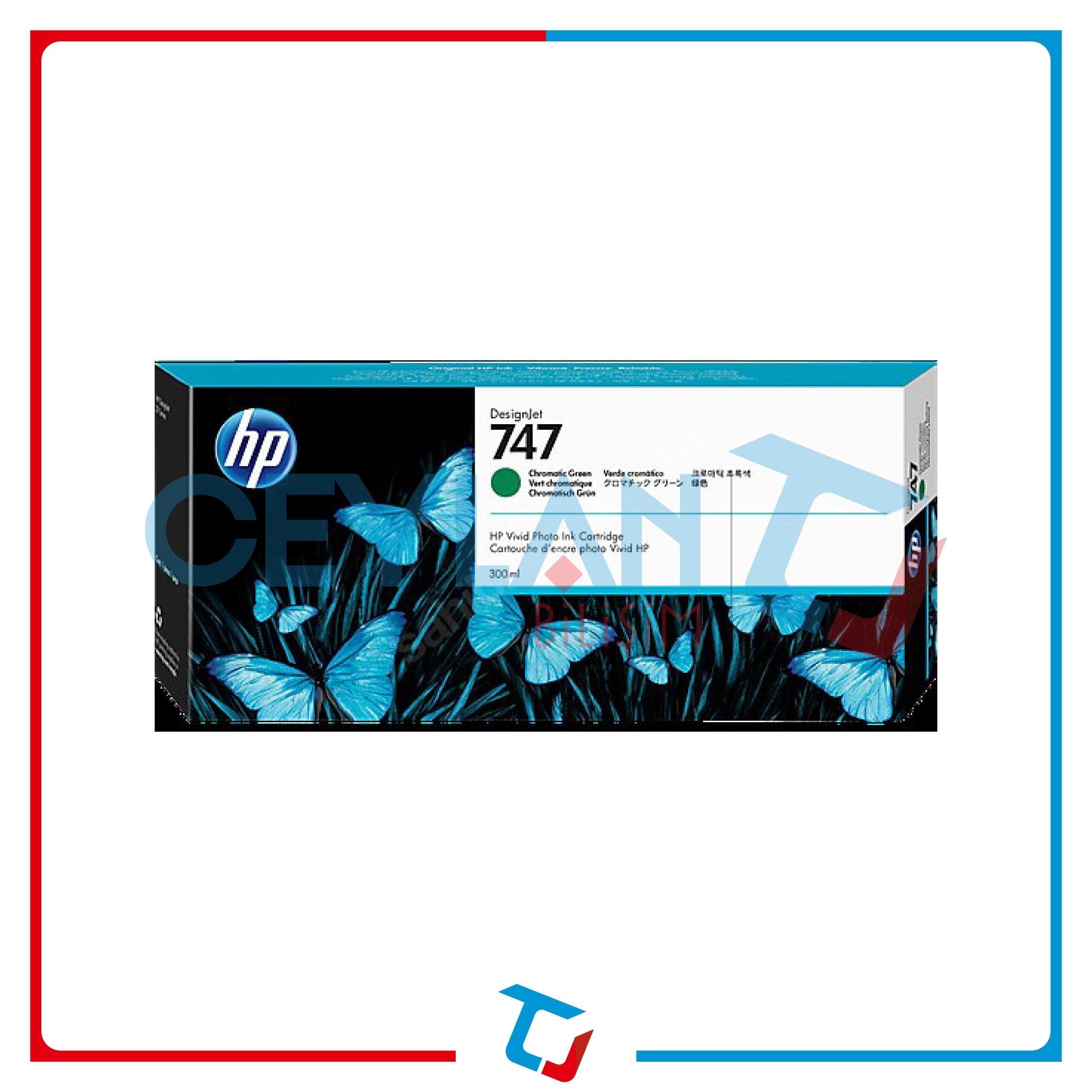 HP 747 KROMATİK YEŞİL (CROMATİC GREEN) KARTUŞ P2V84A