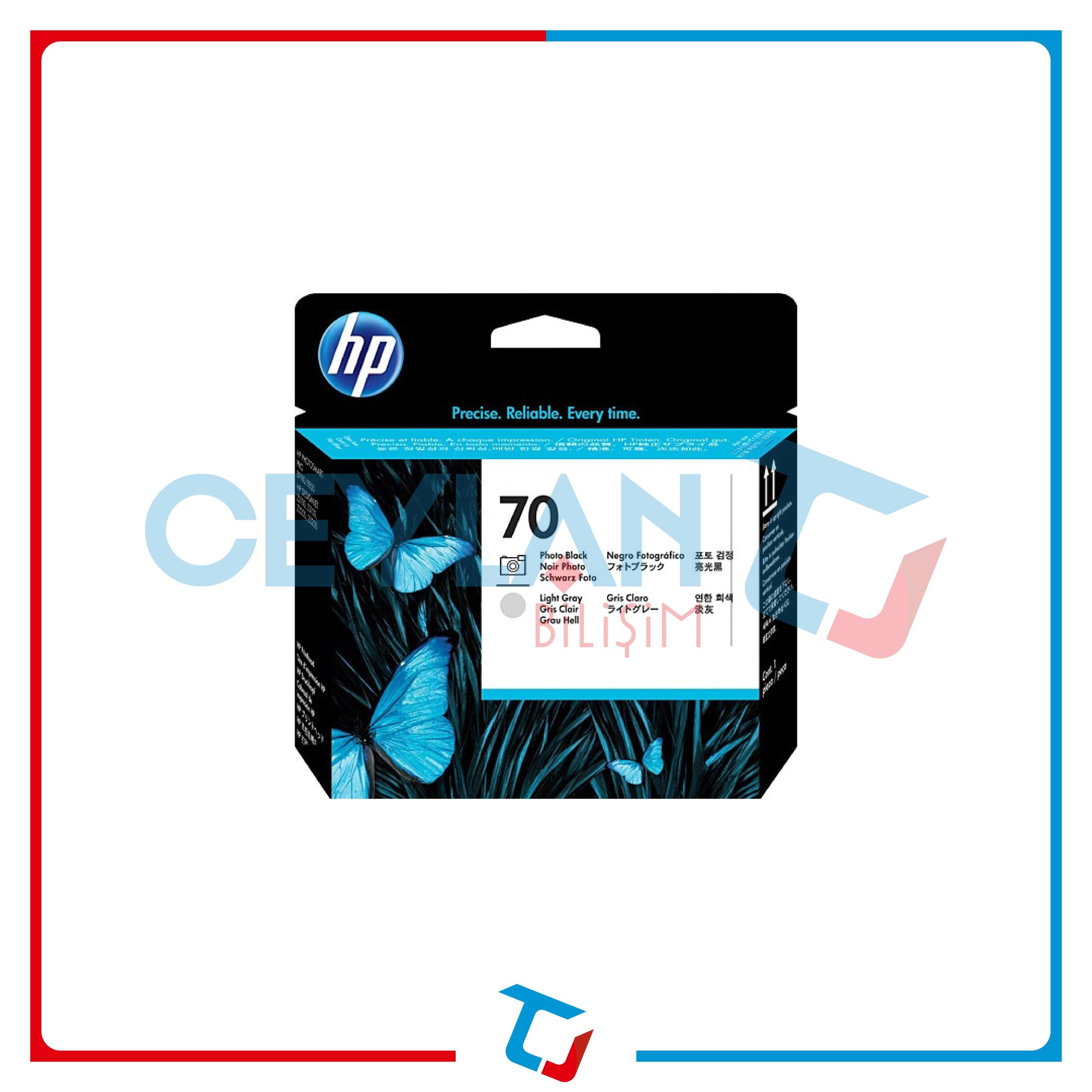 HP 70 FOTO SİYAH - AÇIK GRİ (PHOTO BLACK - LİGHT GREY) BASKI KAFASI C9407A