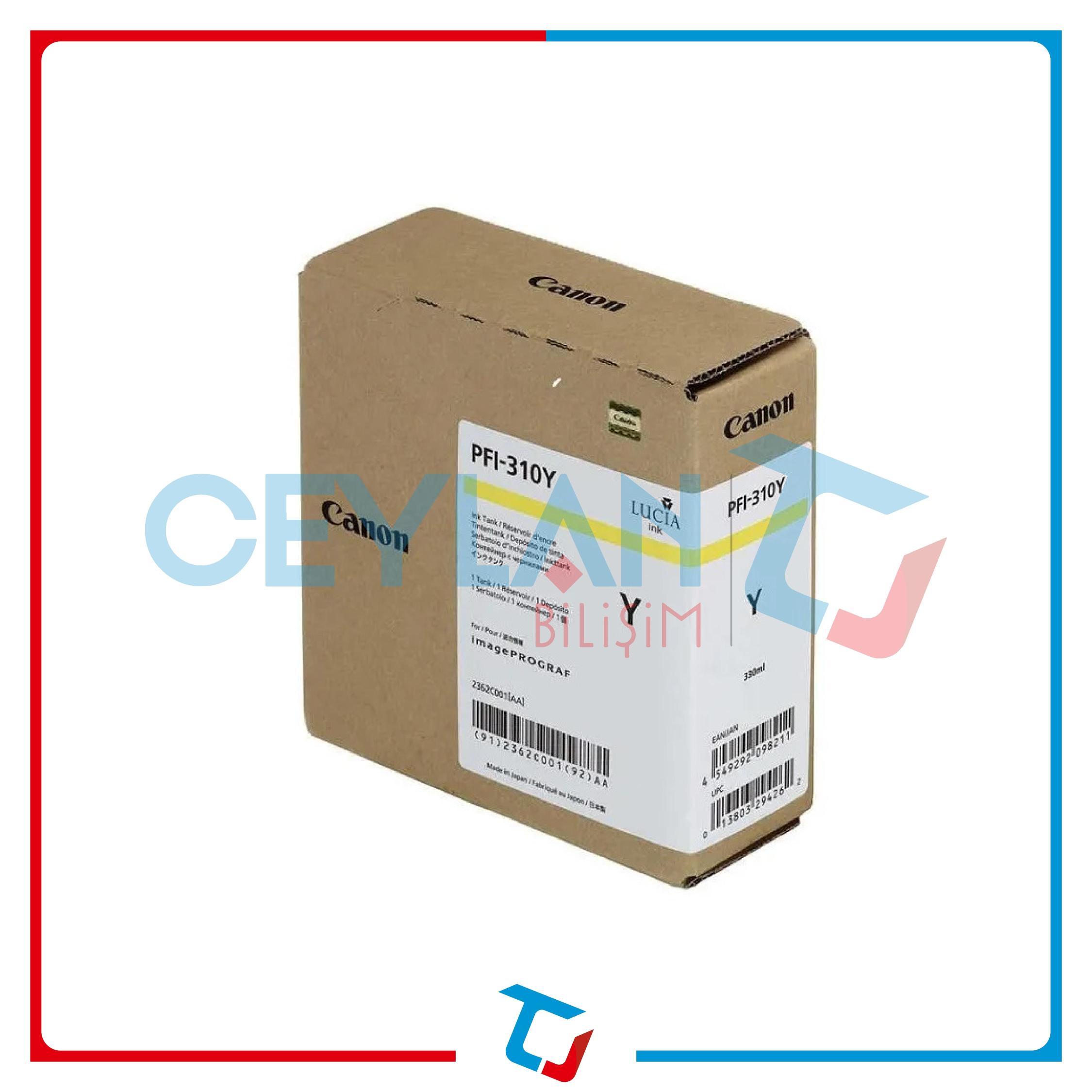 CANON  PFI-310Y YELLOW (SARI) KARTUŞ  2362C001