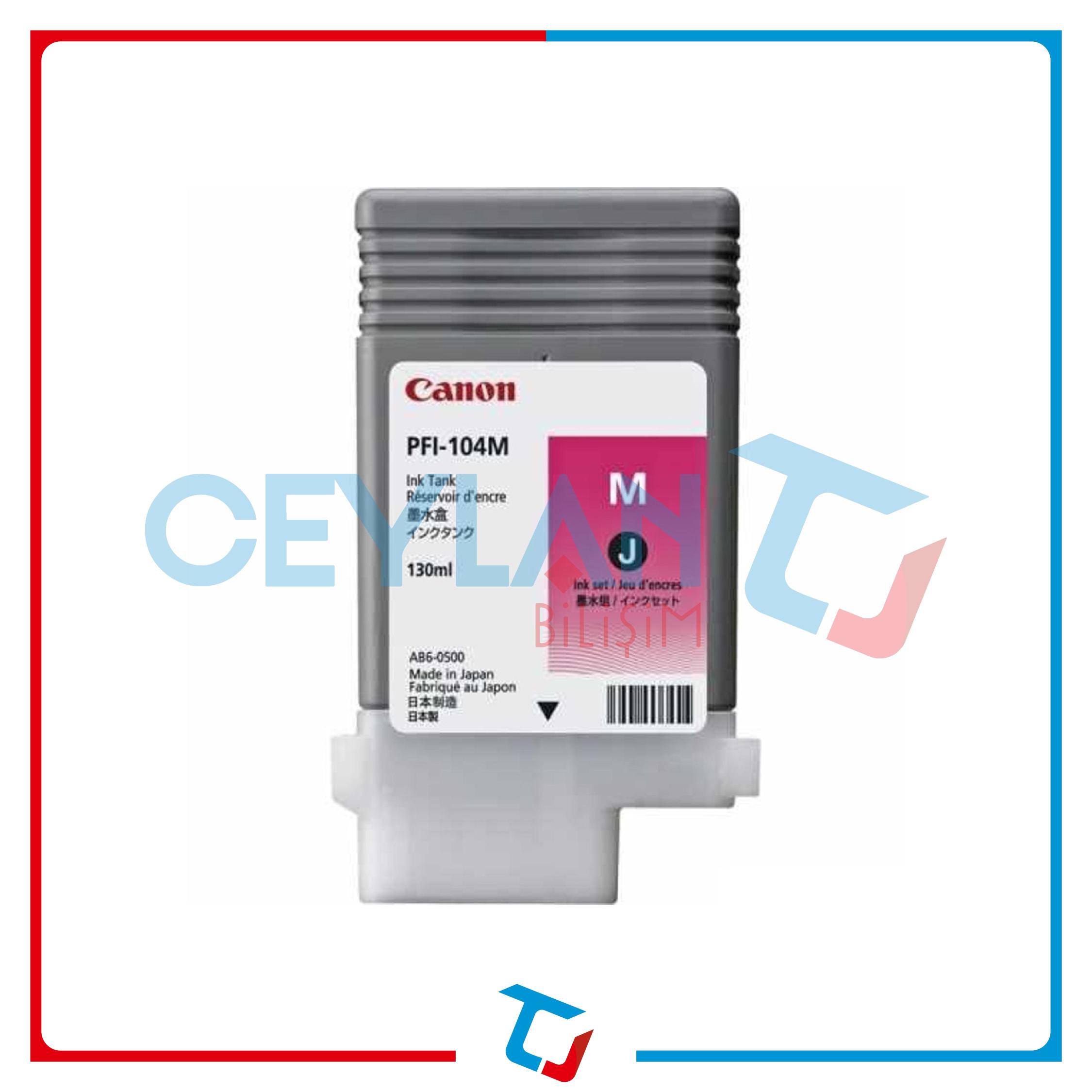 Canon PFI-104M 130ml. MACENTA Orijinal Kartuş