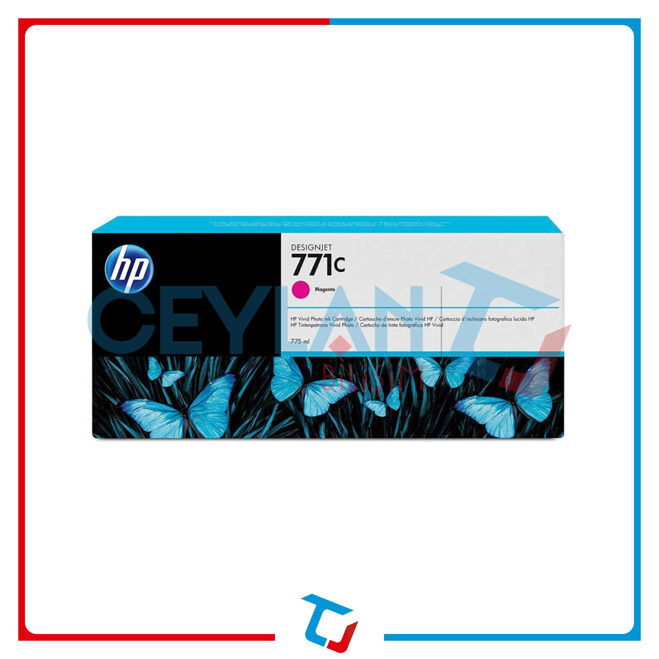 HP 771 KIRMIZI (MAGENTA)  KARTUŞ B6Y09A