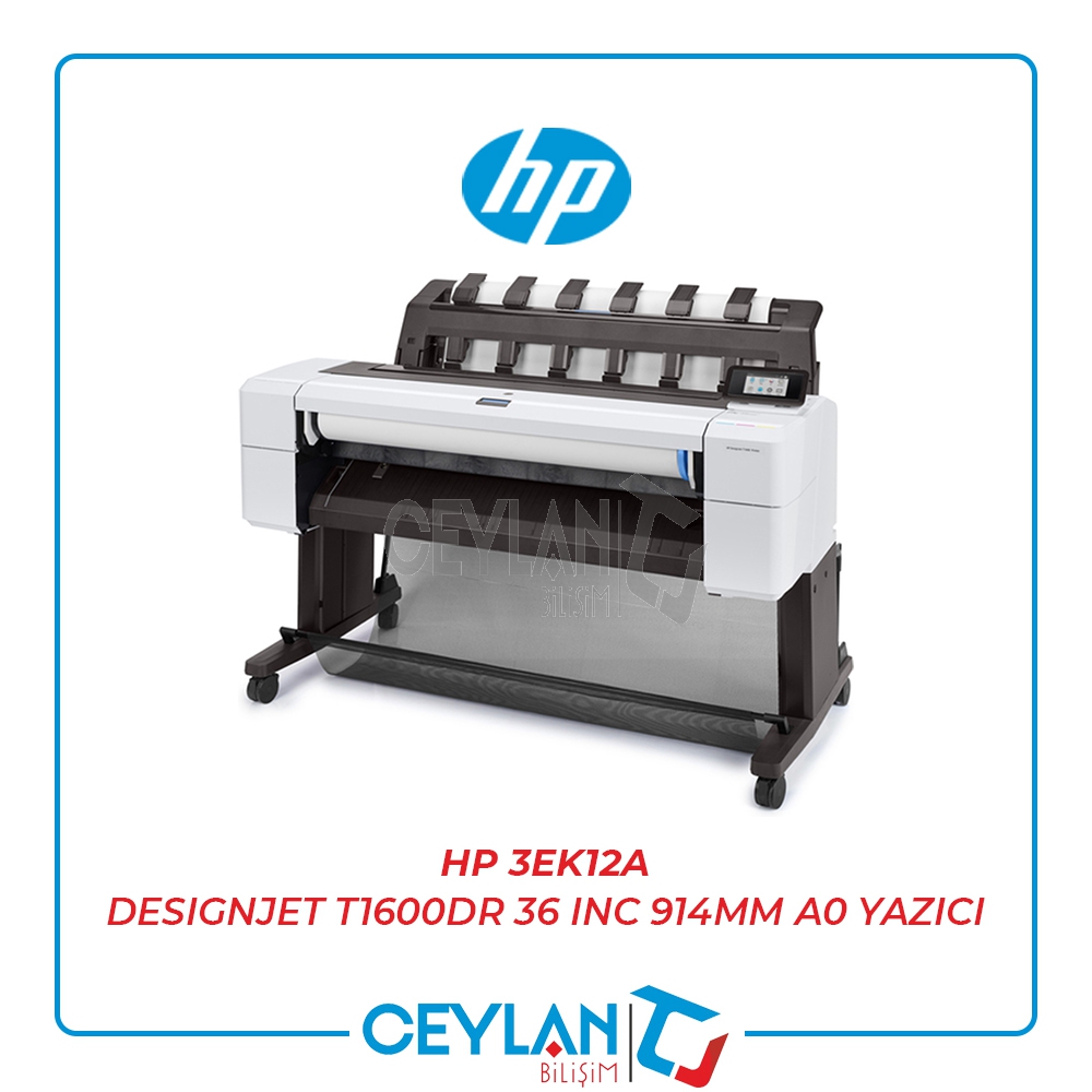 HP 3EK12A DESIGNJET T1600DR 36 INC 914MM A0 YAZICI