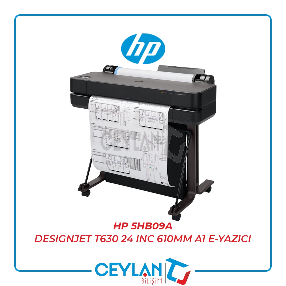 HP 5HB09A DESIGNJET T630 24 INC 610MM A1 E-YAZICI