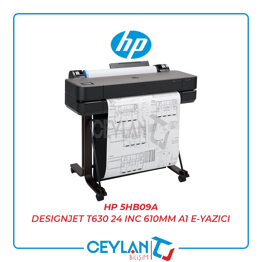 HP 5HB09A DESIGNJET T630 24 INC 610MM A1 E-YAZICI