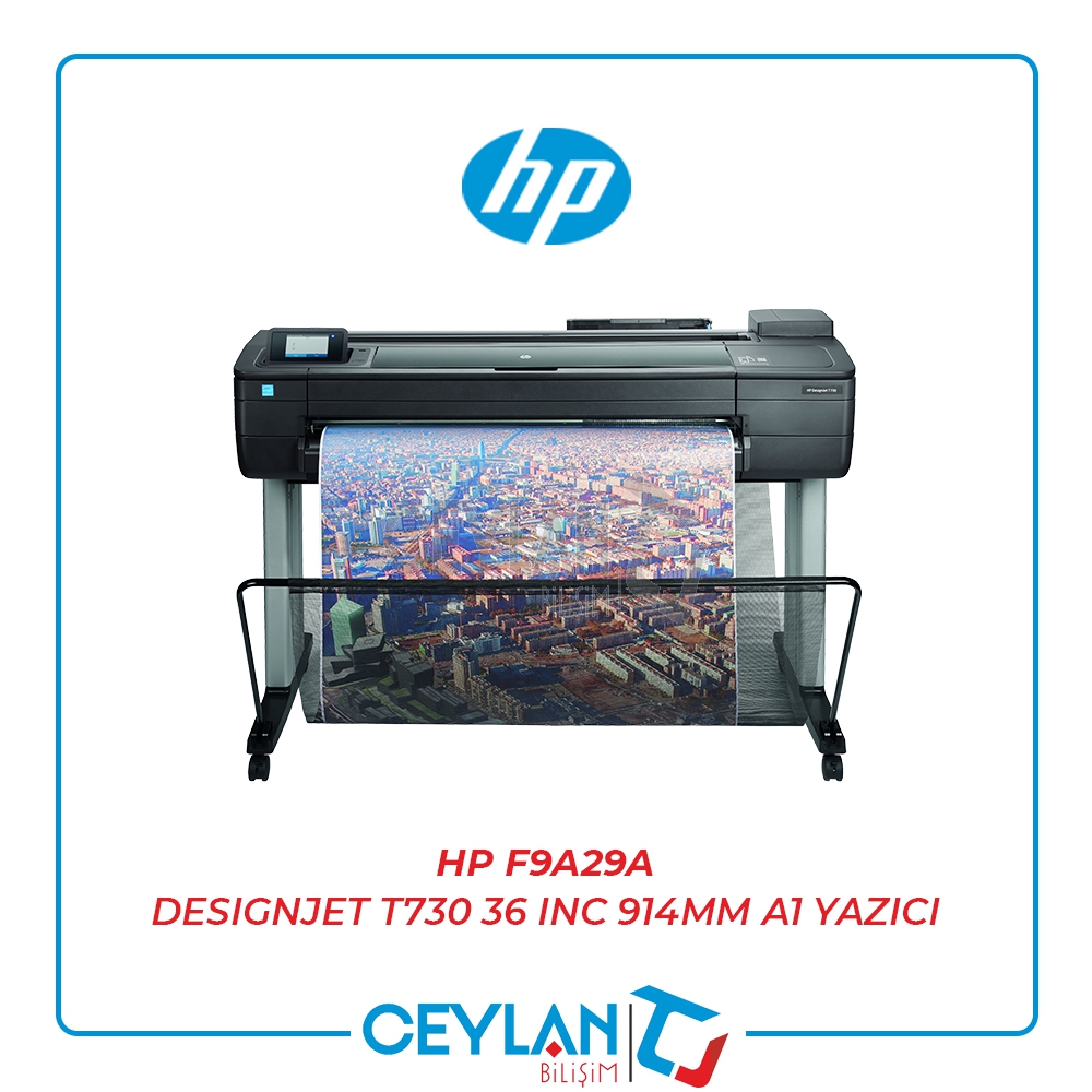 HP F9A29A DESIGNJET T730 36 INC 914MM A1 YAZICI