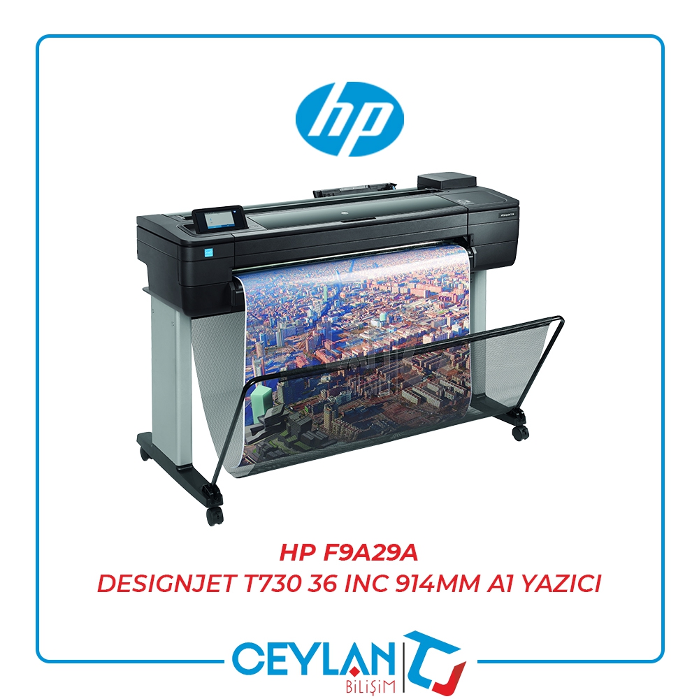 HP F9A29A DESIGNJET T730 36 INC 914MM A1 YAZICI