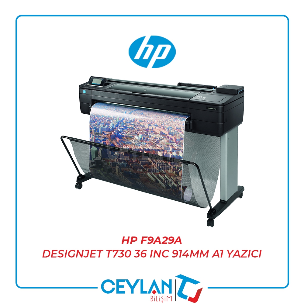 HP F9A29A DESIGNJET T730 36 INC 914MM A1 YAZICI