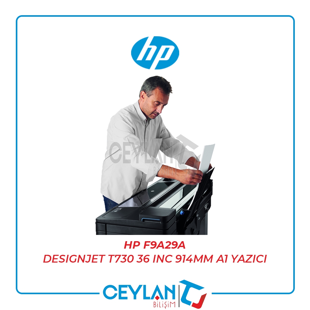 HP F9A29A DESIGNJET T730 36 INC 914MM A1 YAZICI