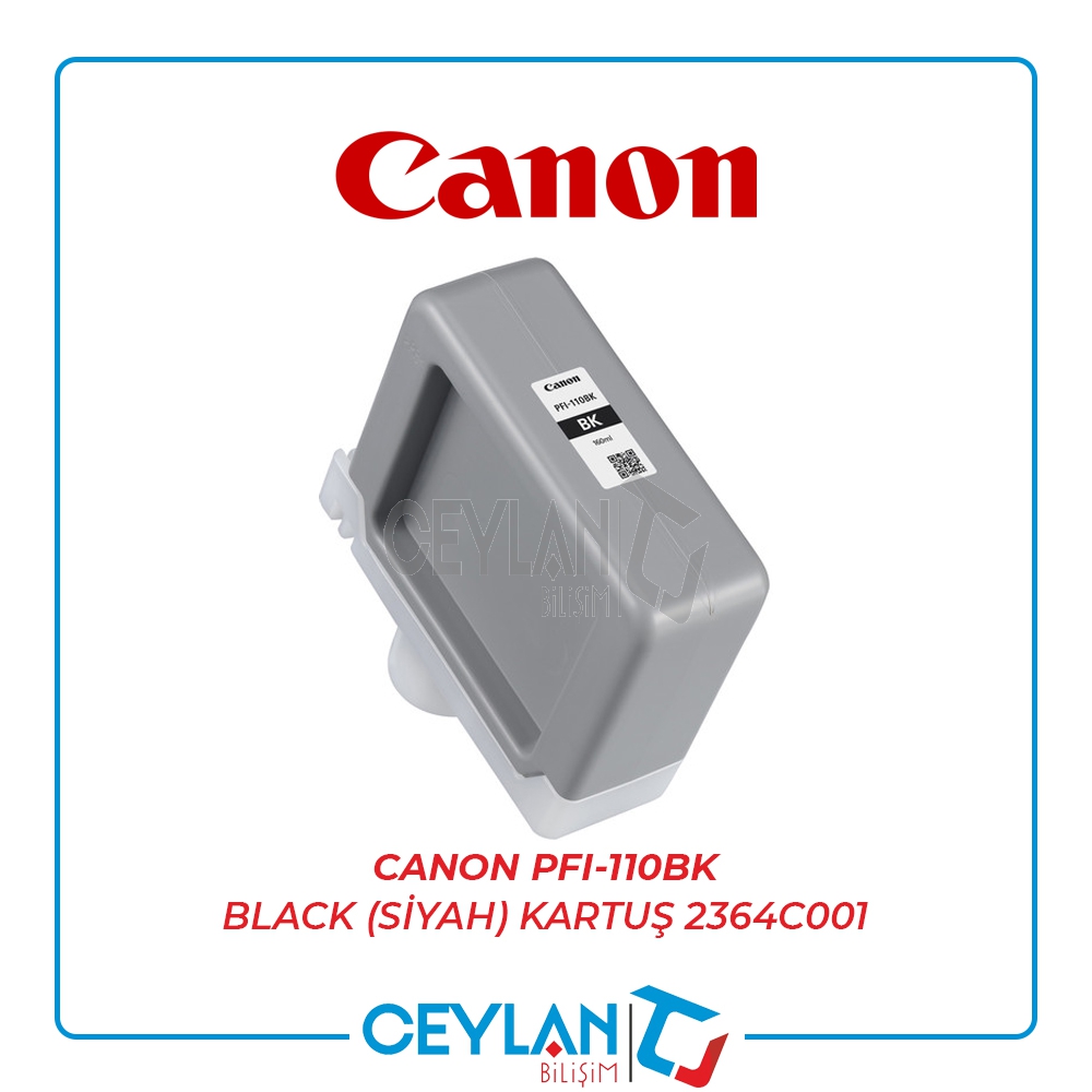 CANON  PFI-110BK BLACK (SİYAH) KARTUŞ  2364C001