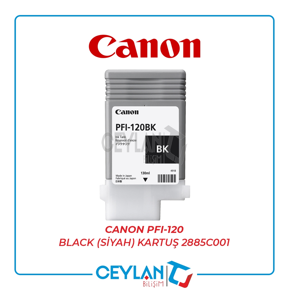 CANON  PFI-120 BLACK (SİYAH) KARTUŞ 2885C001