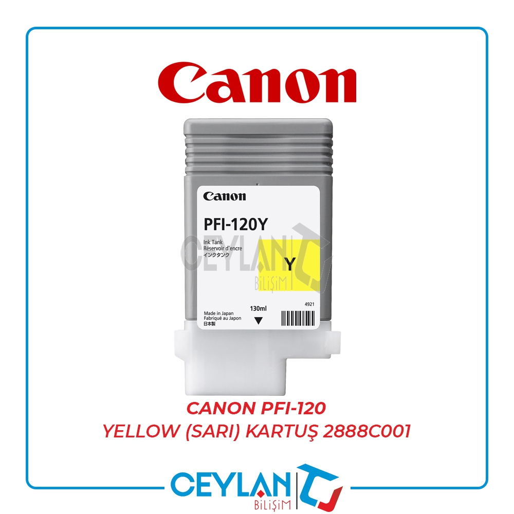 CANON  PFI-120 YELLOW (SARI) KARTUŞ 2888C001