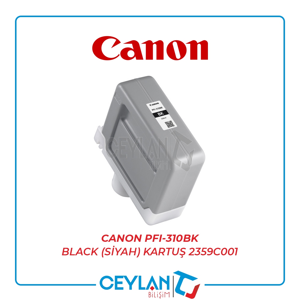 CANON  PFI-310BK BLACK (SİYAH) KARTUŞ  2359C001