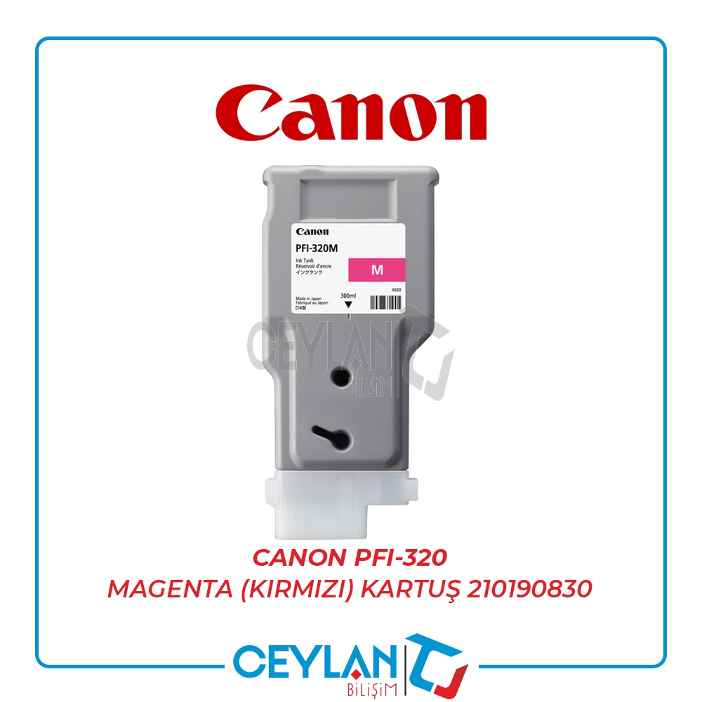 CANON  PFI-320 MAGENTA (KIRMIZI) KARTUŞ  210190830