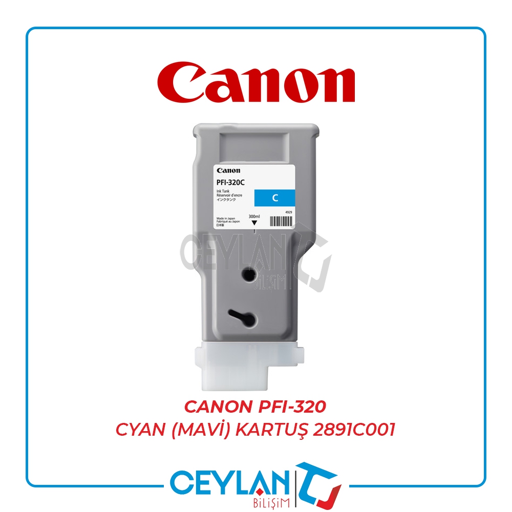 CANON  PFI-320 CYAN (MAVİ) KARTUŞ  2891C001 