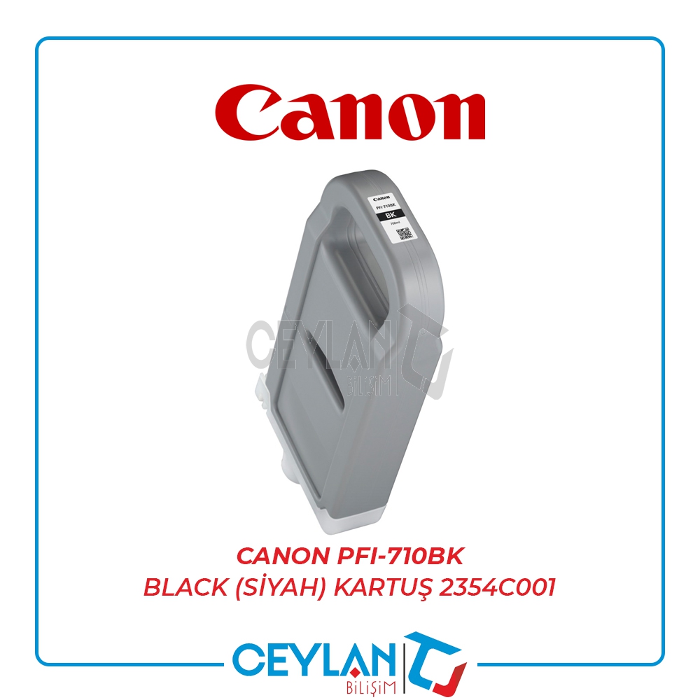 CANON  PFI-710BK BLACK (SİYAH) KARTUŞ  2354C001