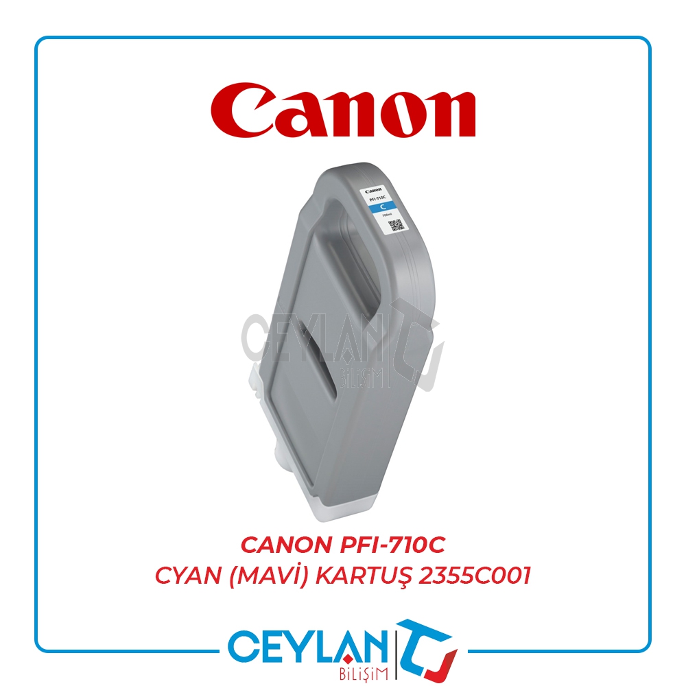 CANON  PFI-710C CYAN (MAVİ) KARTUŞ  2355C001