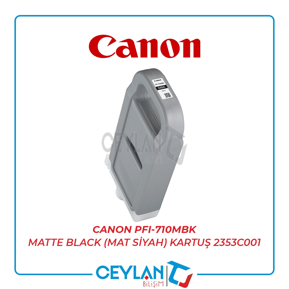 CANON  PFI-710MBK MATTE BLACK (MAT SİYAH) KARTUŞ  2353C001