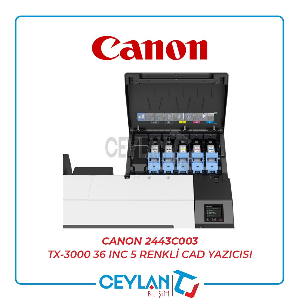 CANON 2443C003 TX-3000 36 INC 910 MM VEYA A0 5 RENKLI CAD YAZICISI