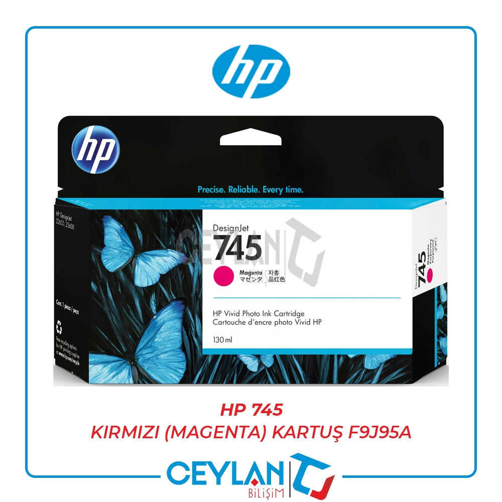 HP 745 KIRMIZI (MAGENTA) KARTUŞ F9J95A