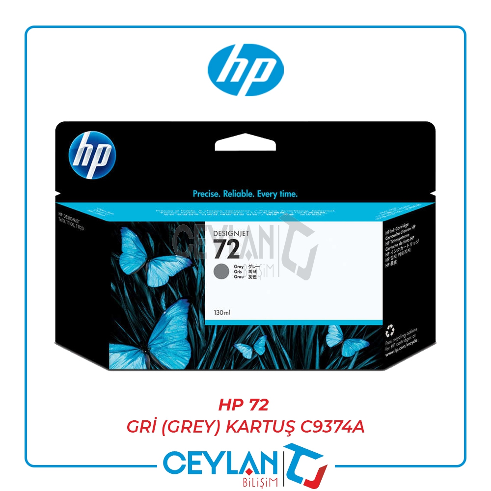 HP 72 GRİ (GREY) KARTUŞ C9374A