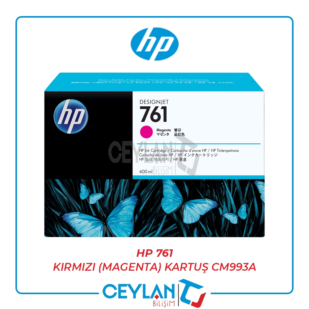 HP 761 KIRMIZI (MAGENTA) KARTUŞ CM993A