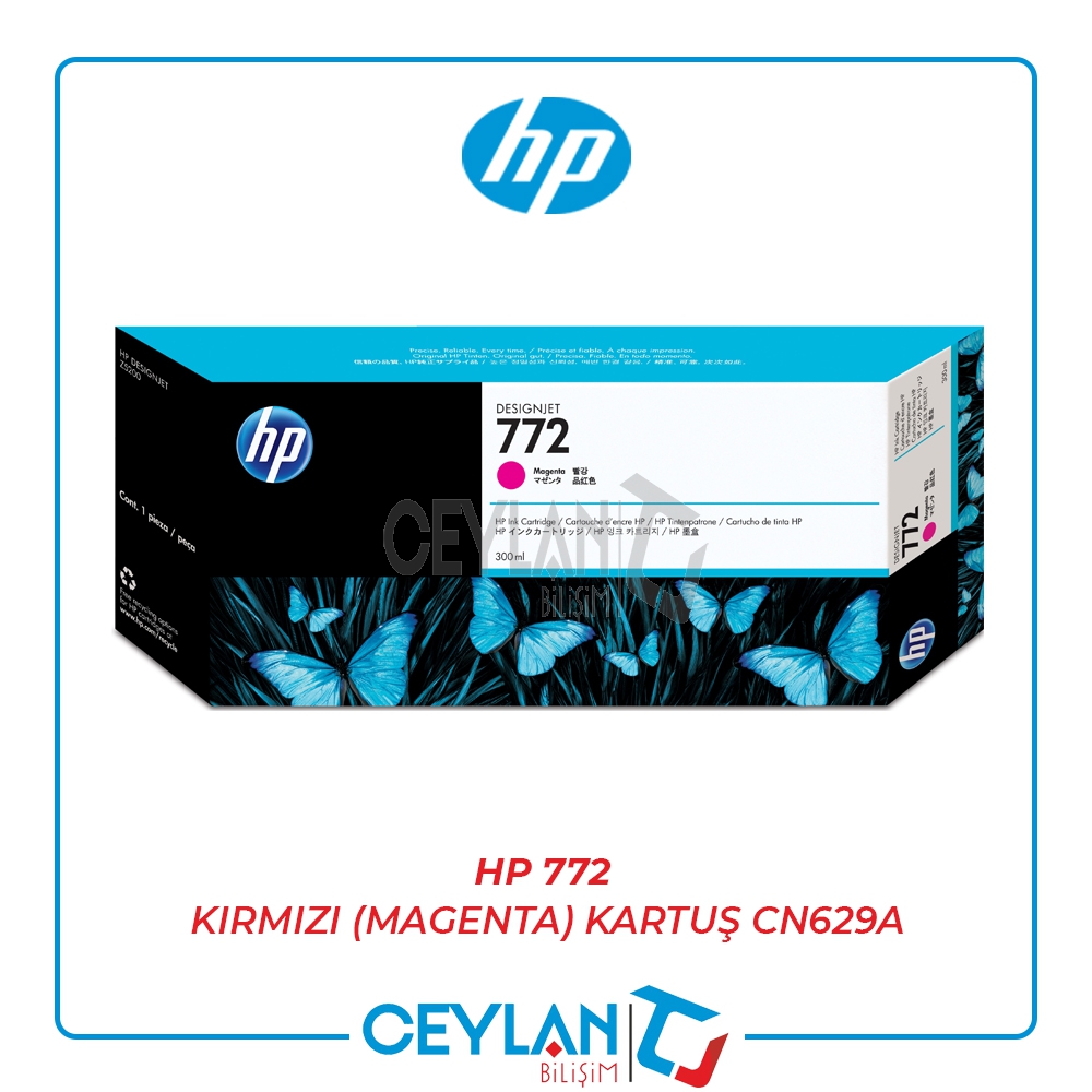 HP 772 KIRMIZI (MAGENTA) KARTUŞ CN629A