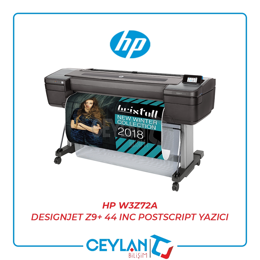 HP W3Z72A DESIGNJET Z9+ 44 INC POSTSCRIPT YAZICI