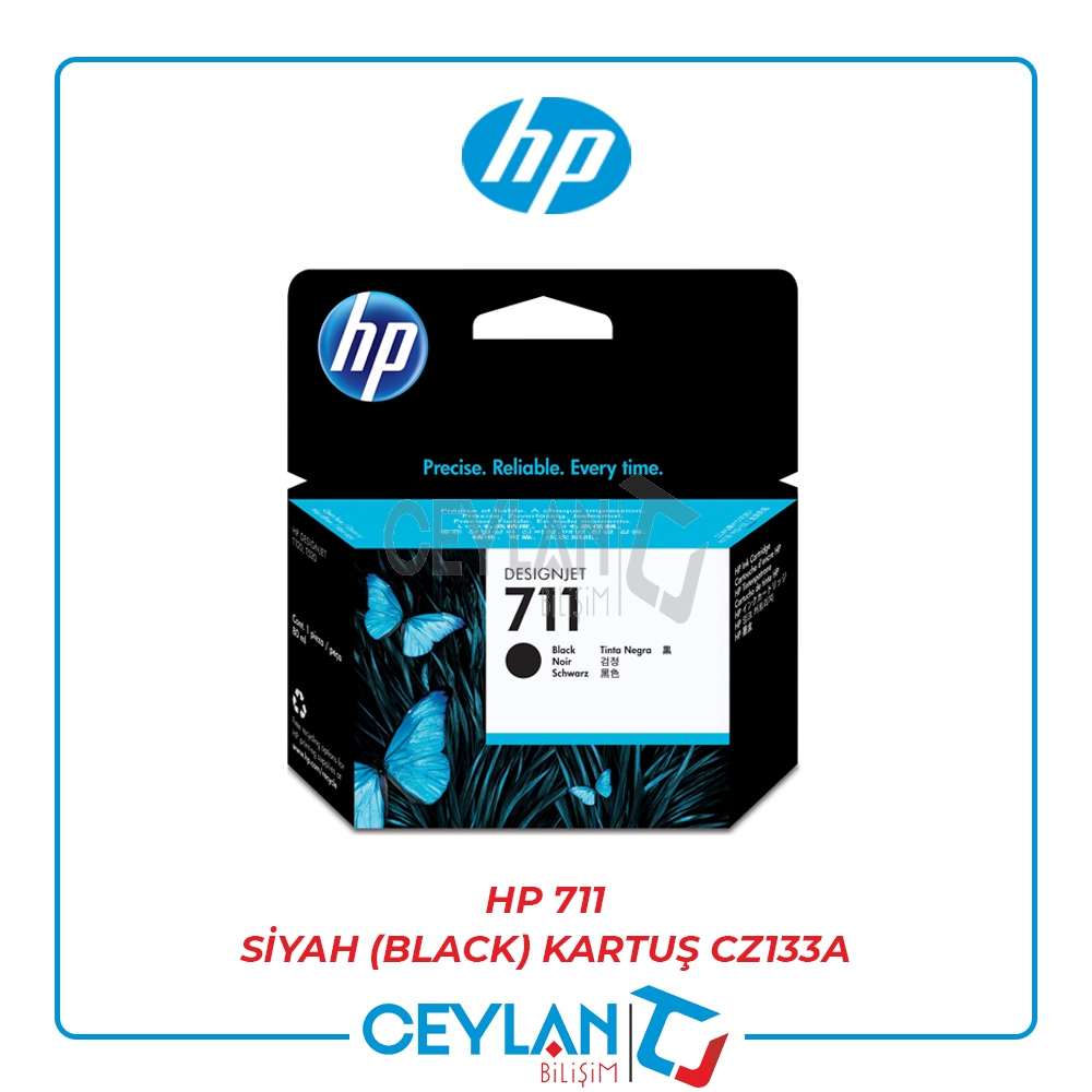 HP 711 SİYAH (BLACK) KARTUŞ CZ133A