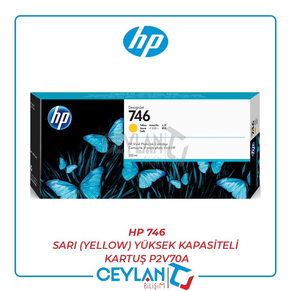 HP 730 SARI (YELLOW) YÜKSEK KAPASİTELİ KARTUŞ P2V70A