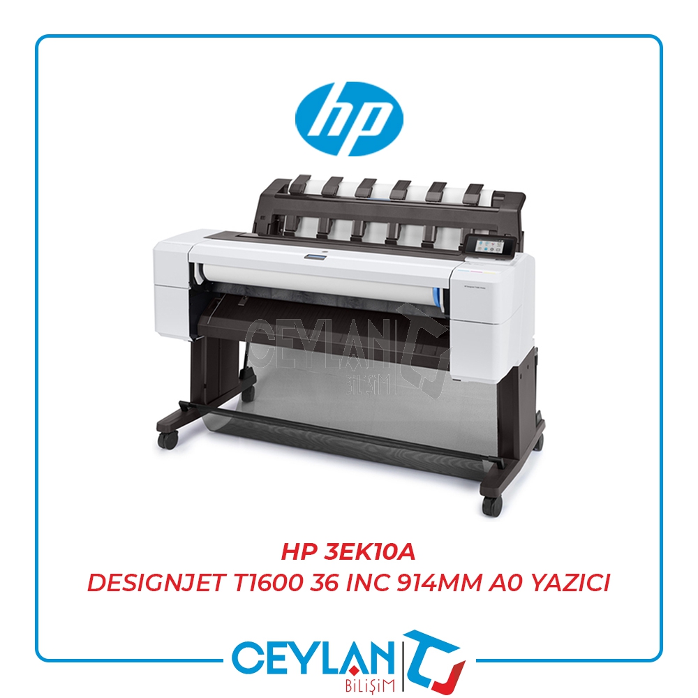 HP 3EK10A DESIGNJET T1600 36 INC 914MM A0 YAZICI