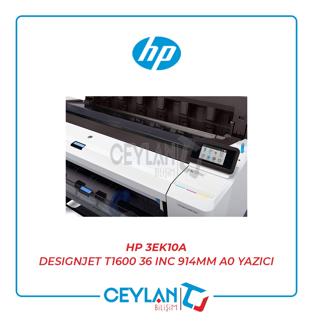 HP 3EK10A DESIGNJET T1600 36 INC 914MM A0 YAZICI