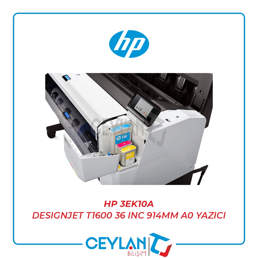 HP 3EK10A DESIGNJET T1600 36 INC 914MM A0 YAZICI