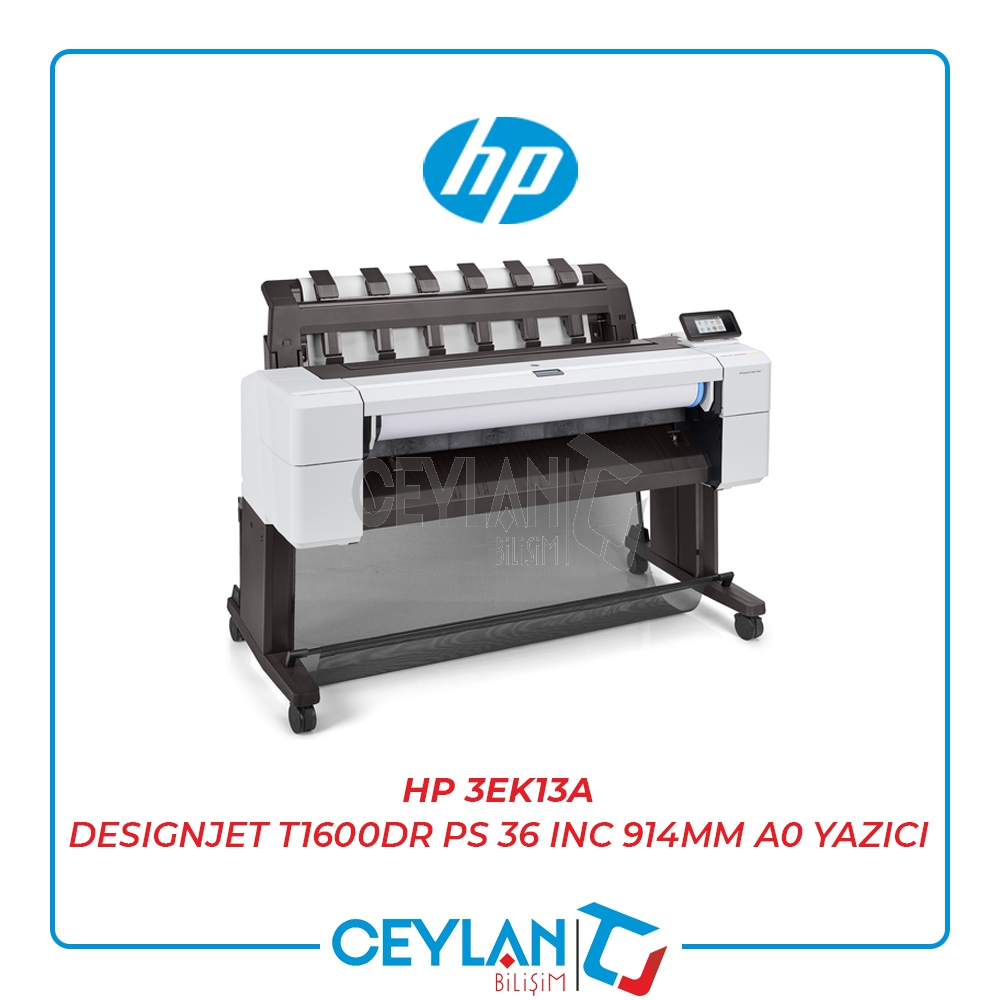 HP 3EK13A DESIGNJET T1600DR PS 36 INC 914MM A0 YAZICI