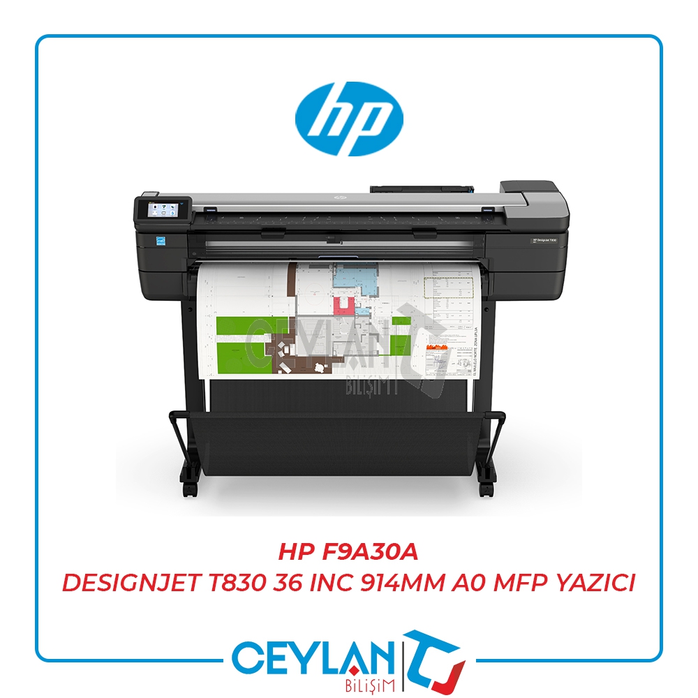 HP F9A30A DESIGNJET T830 36 INC 914MM A0 MFP YAZICI