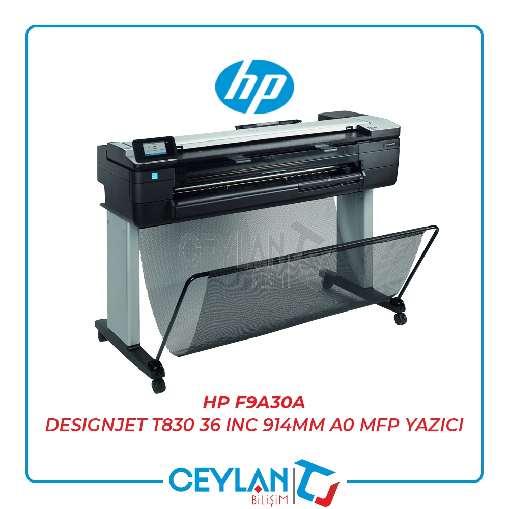 HP F9A30A DESIGNJET T830 36 INC 914MM A0 MFP YAZICI