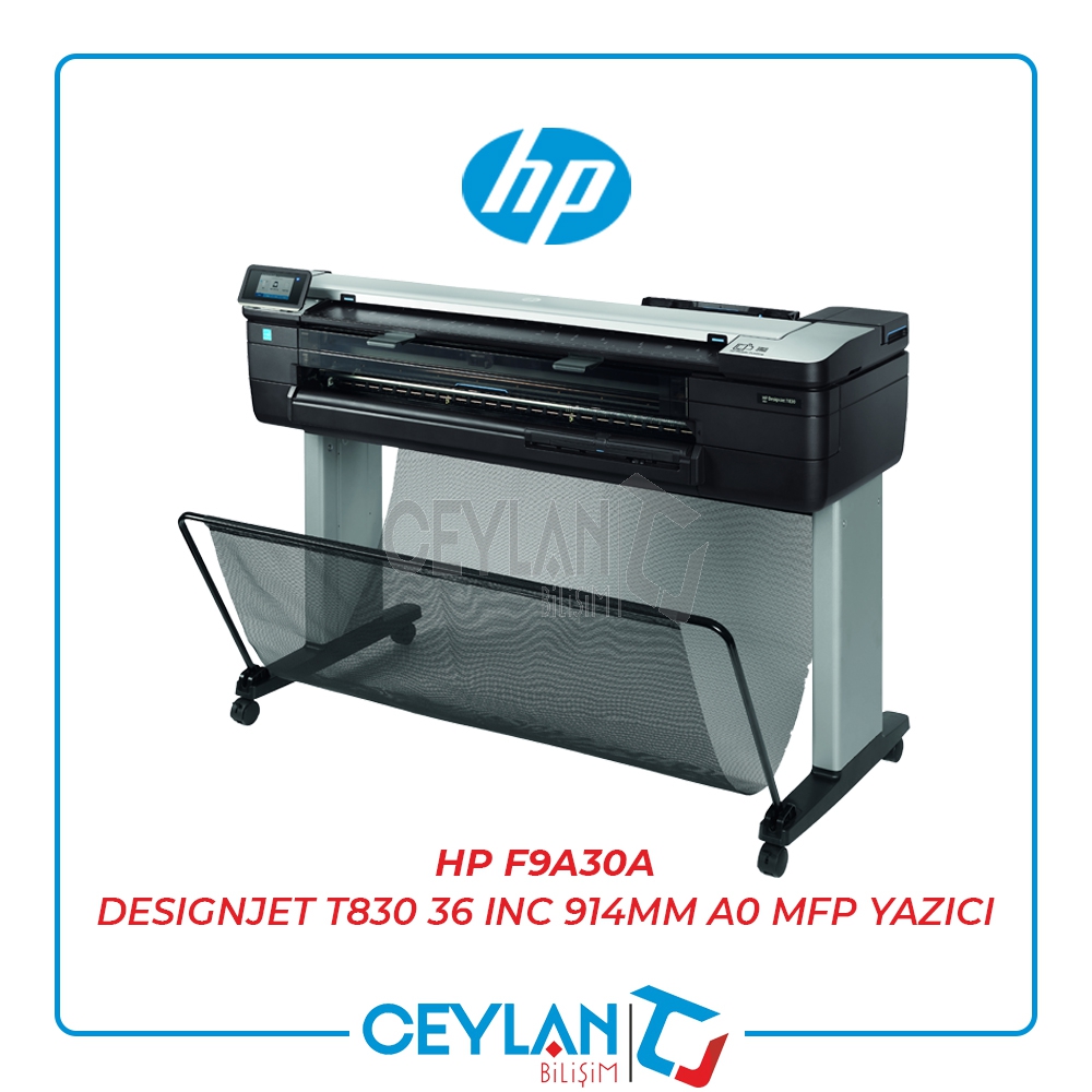 HP F9A30A DESIGNJET T830 36 INC 914MM A0 MFP YAZICI