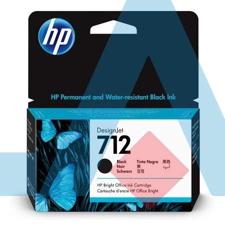 HP 712-3ED70A Siyah Orijinal Kartuş