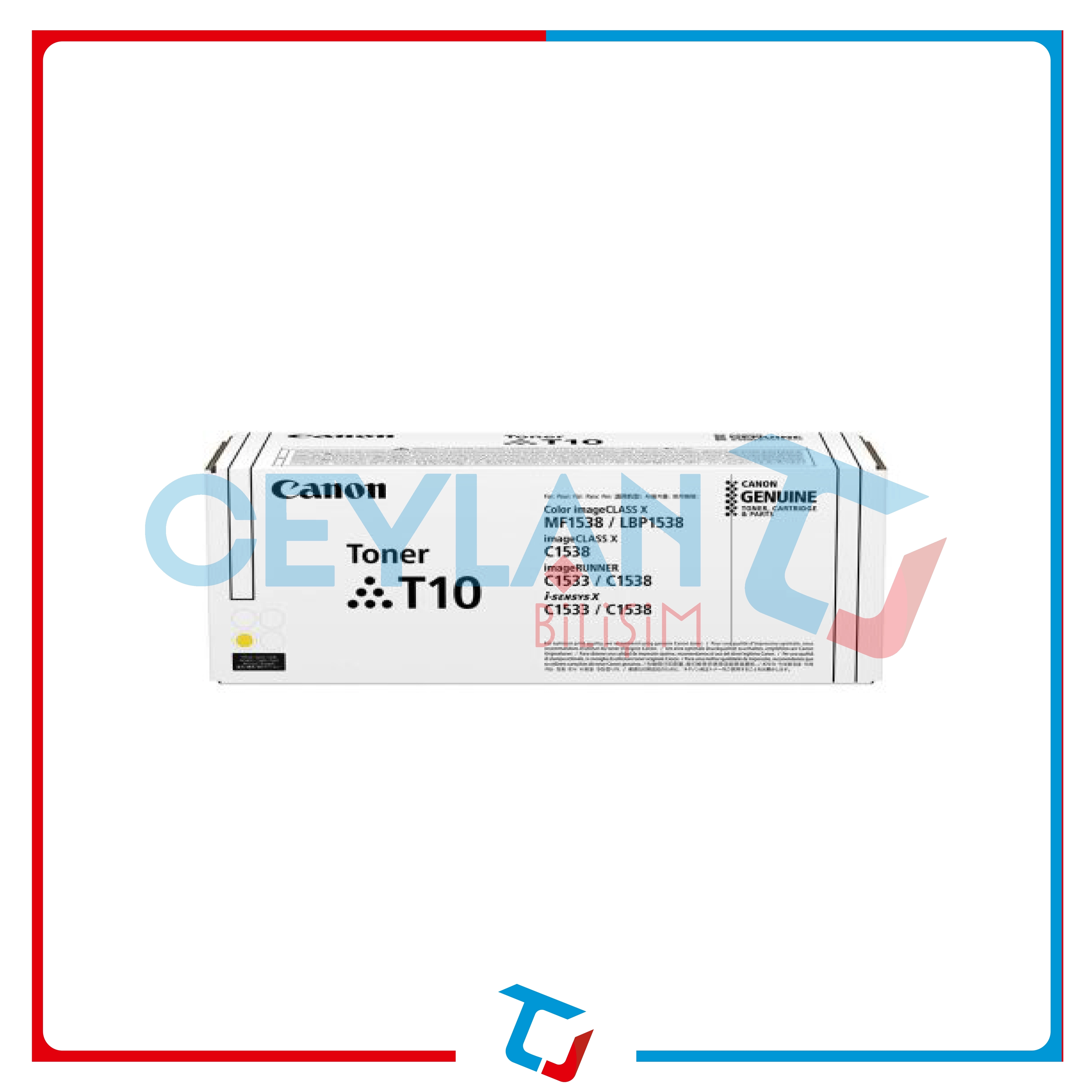 Canon T10 4563C001 Sarı Orijinal Toner