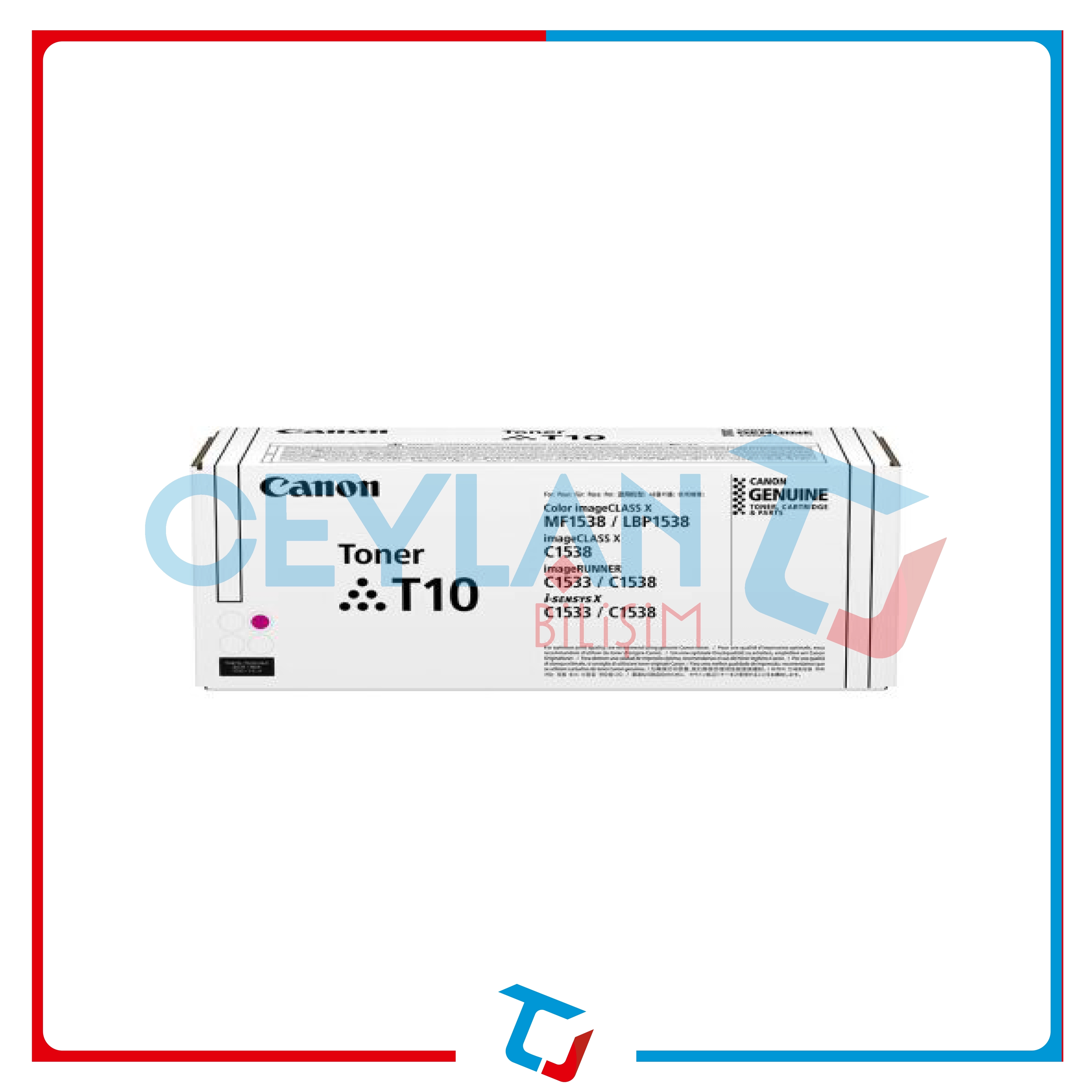 Canon T10 4564C001 Kırmızı Orijinal Toner