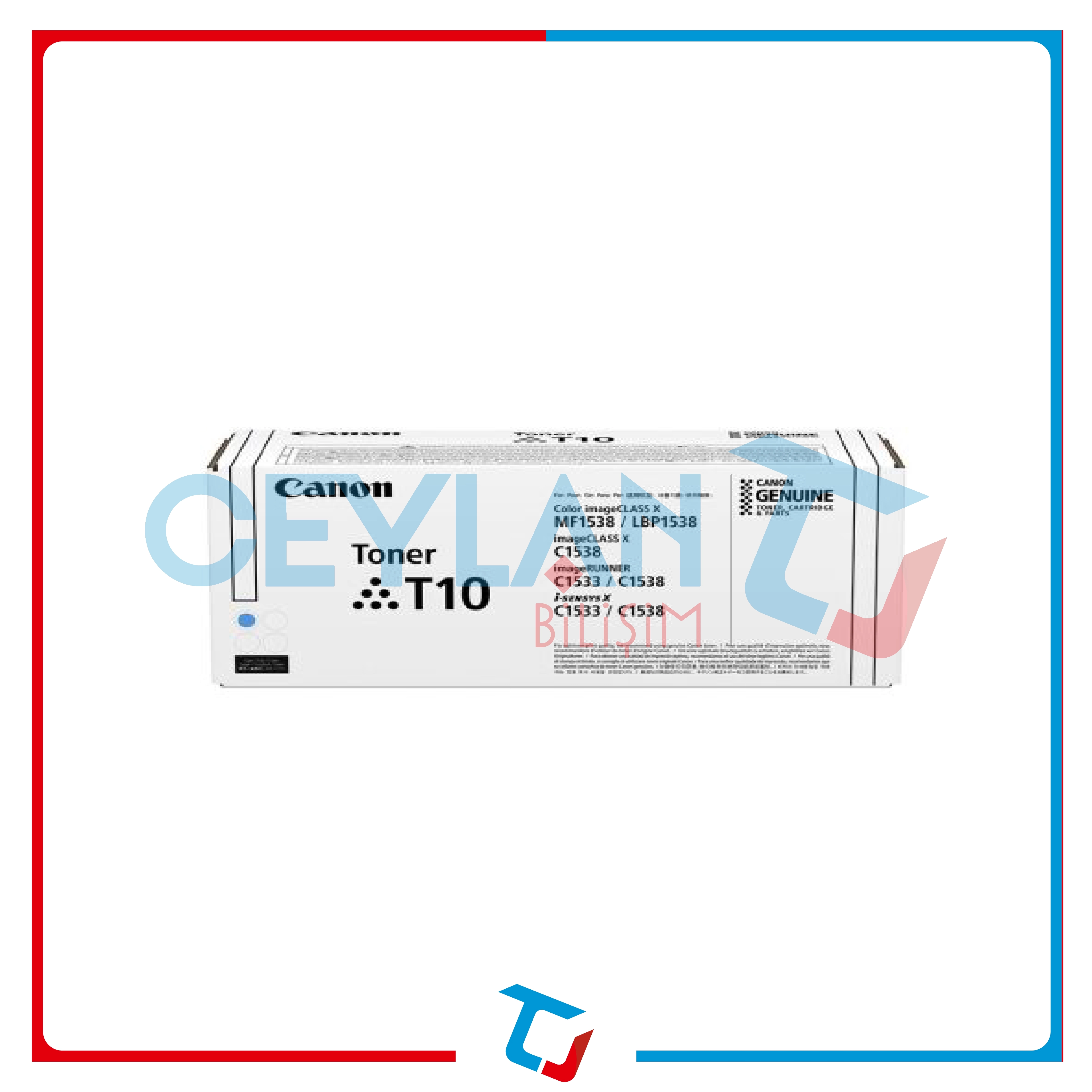 Canon T10 4565C001 Mavi Orijinal Toner