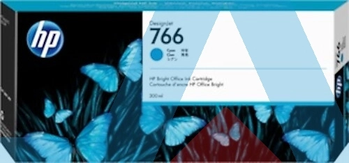 HP 766 300 ml Camgöbeği DesignJet Mürekkep Kartuşu (P2V89A)